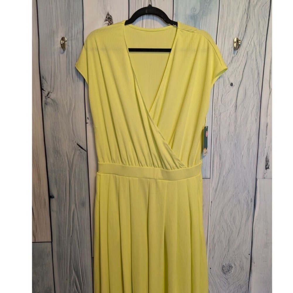 NWT Halara V Neck Short Sleeve Side Pocket Wide Leg Flowy Jumpsuit. Size Large - Picture 8 of 13
